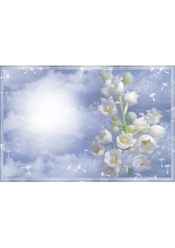 Весенняя фоторамка с ландышами